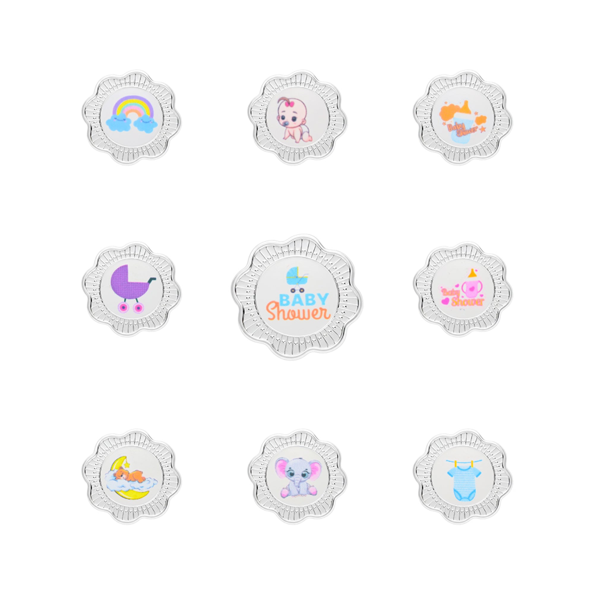 Baby Shower 999 Silver Coin Box (9 Coins)