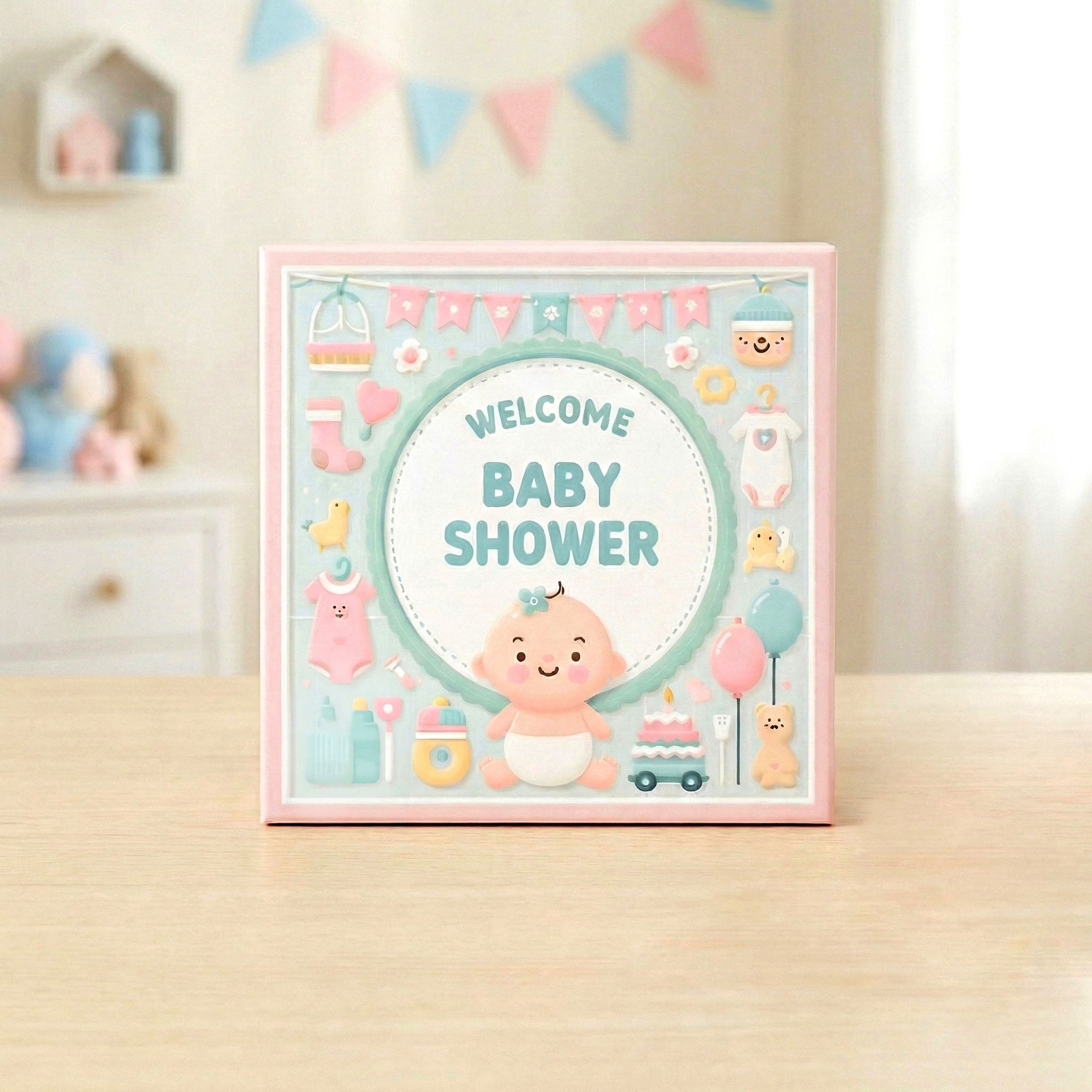 Baby Shower 999 Silver Coin Box (9 Coins)