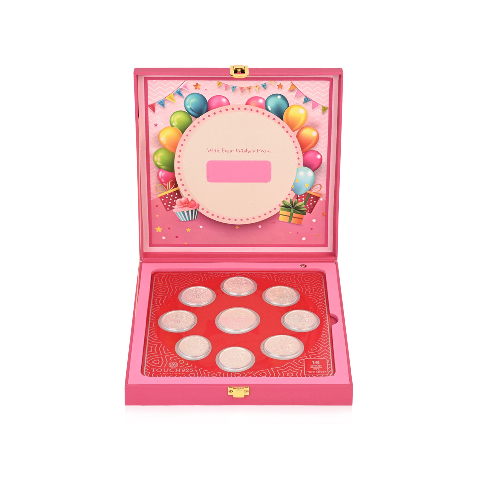Happy Birthday 999 Silver Coin Box (9 Coins)
