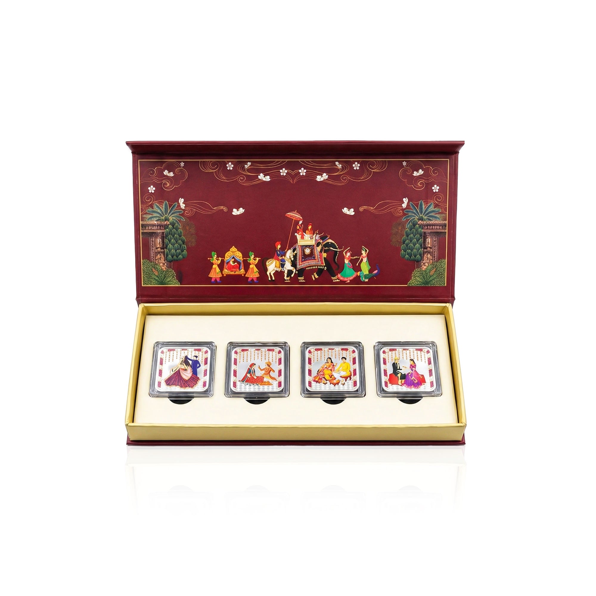 Wedding Ritual 999 Silver Coin Box (4 Coins)