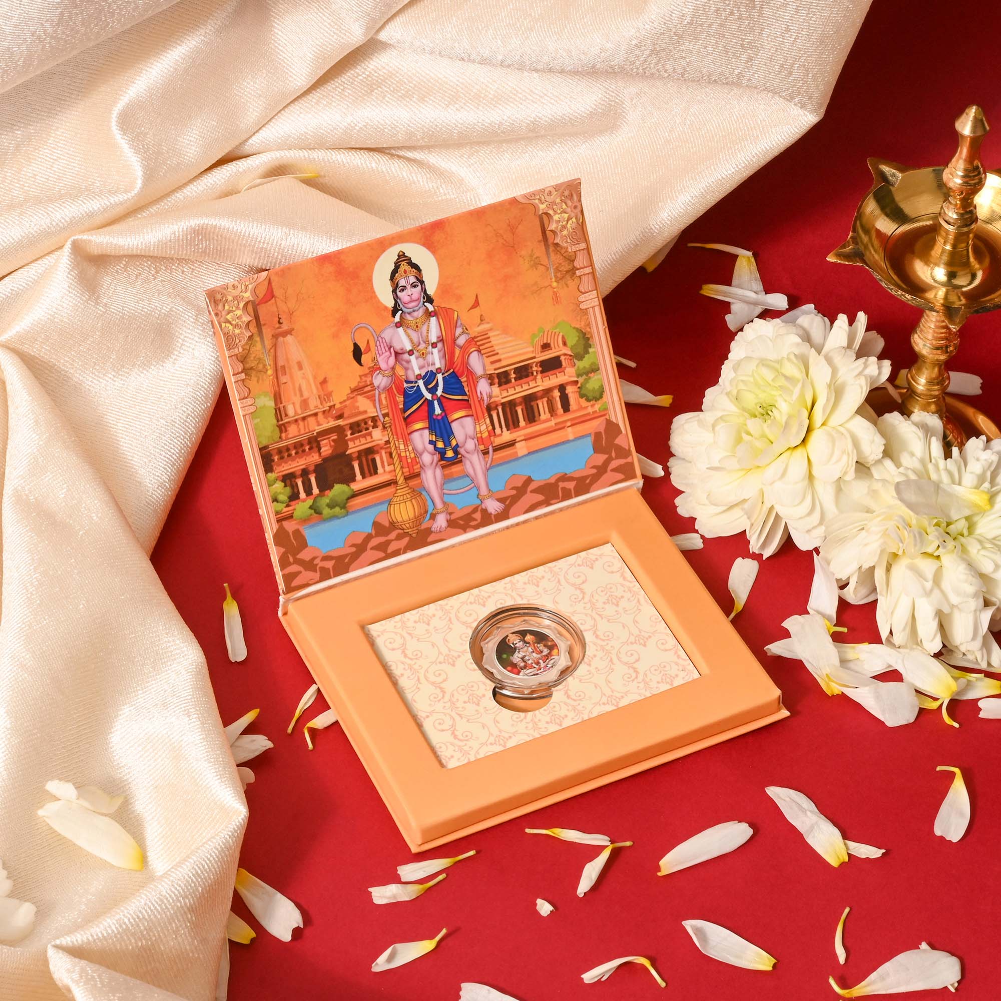 Hanuman Ji 999 Silver Coin Box