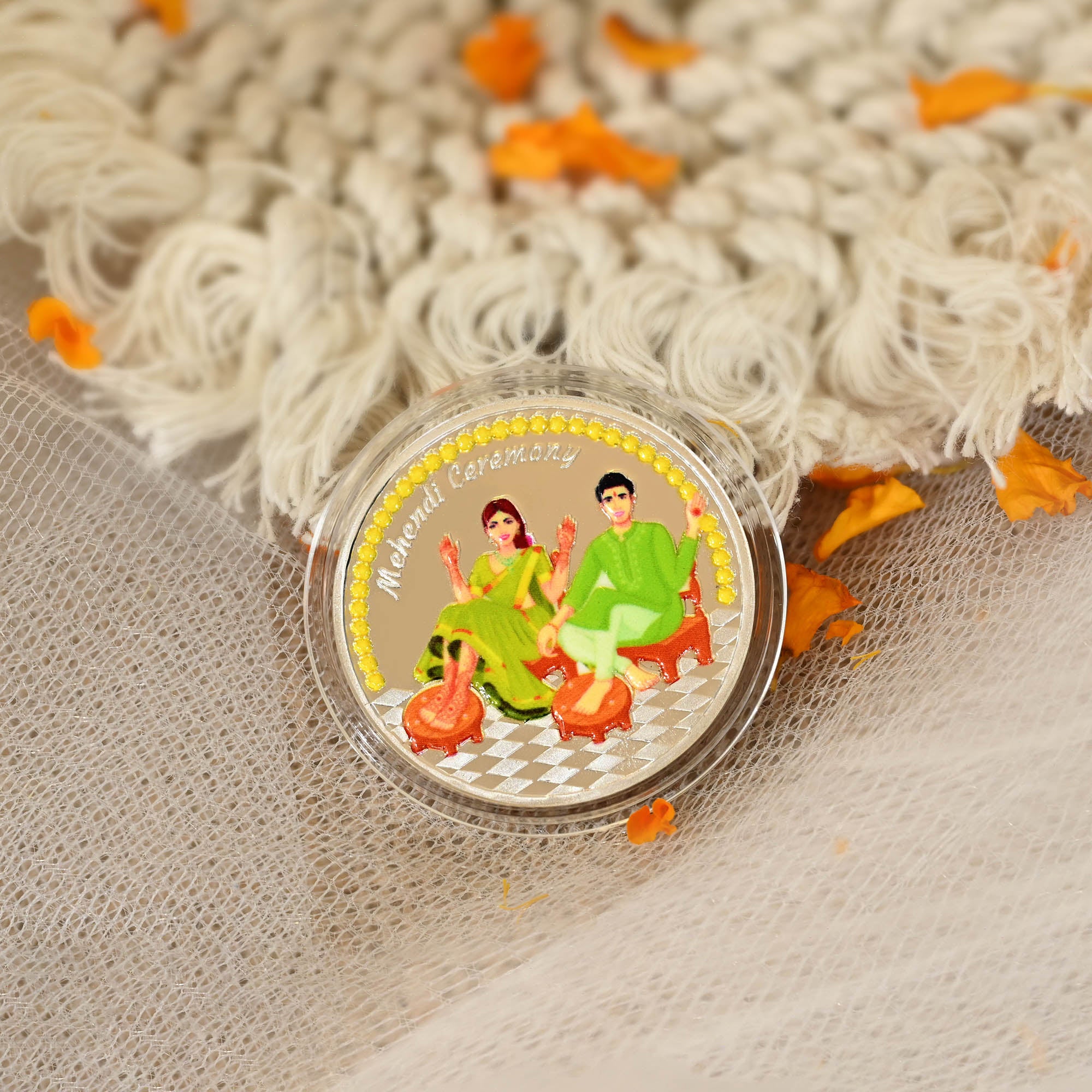Pure 999 Silver 10g Mehendi Ceremony Coin