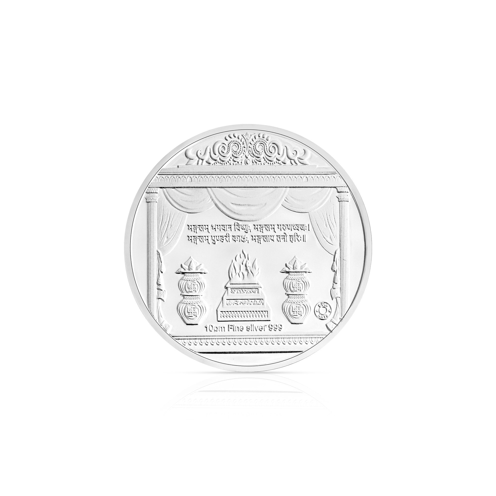 Pure 999 Silver 10g Haldi Ceremony Coin