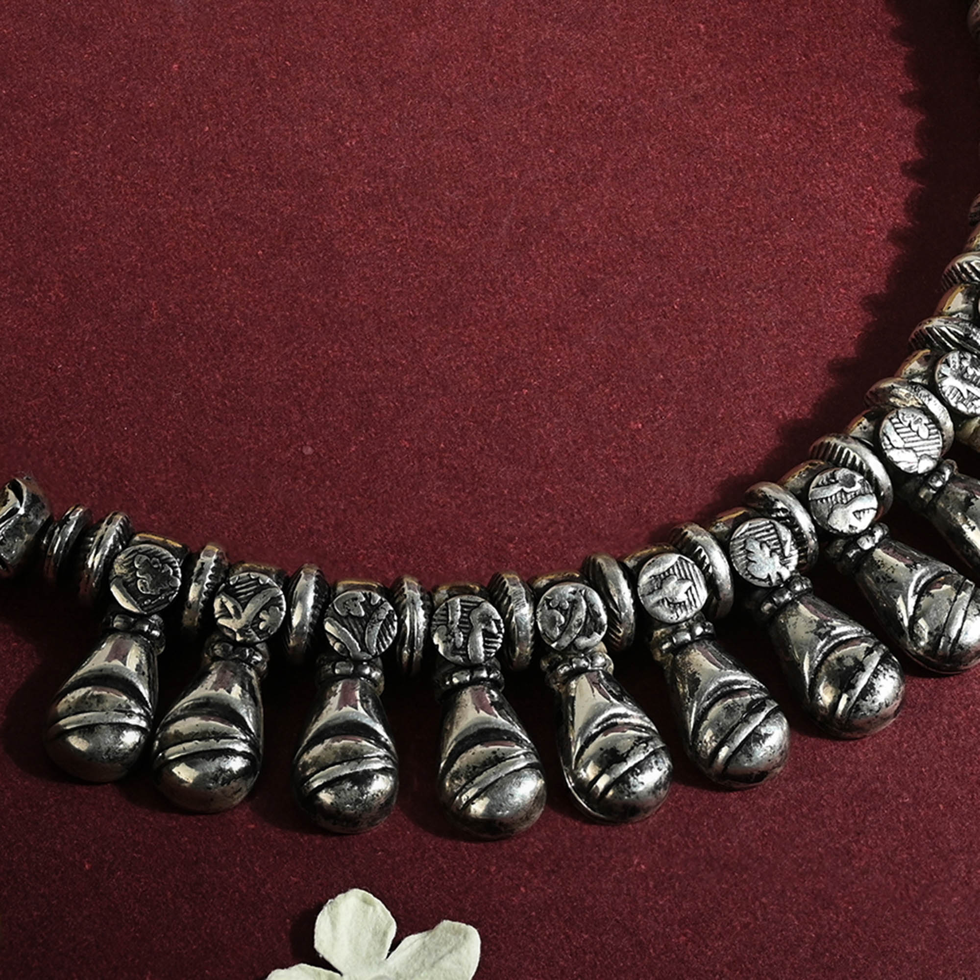 Sculpted Drop Necklace