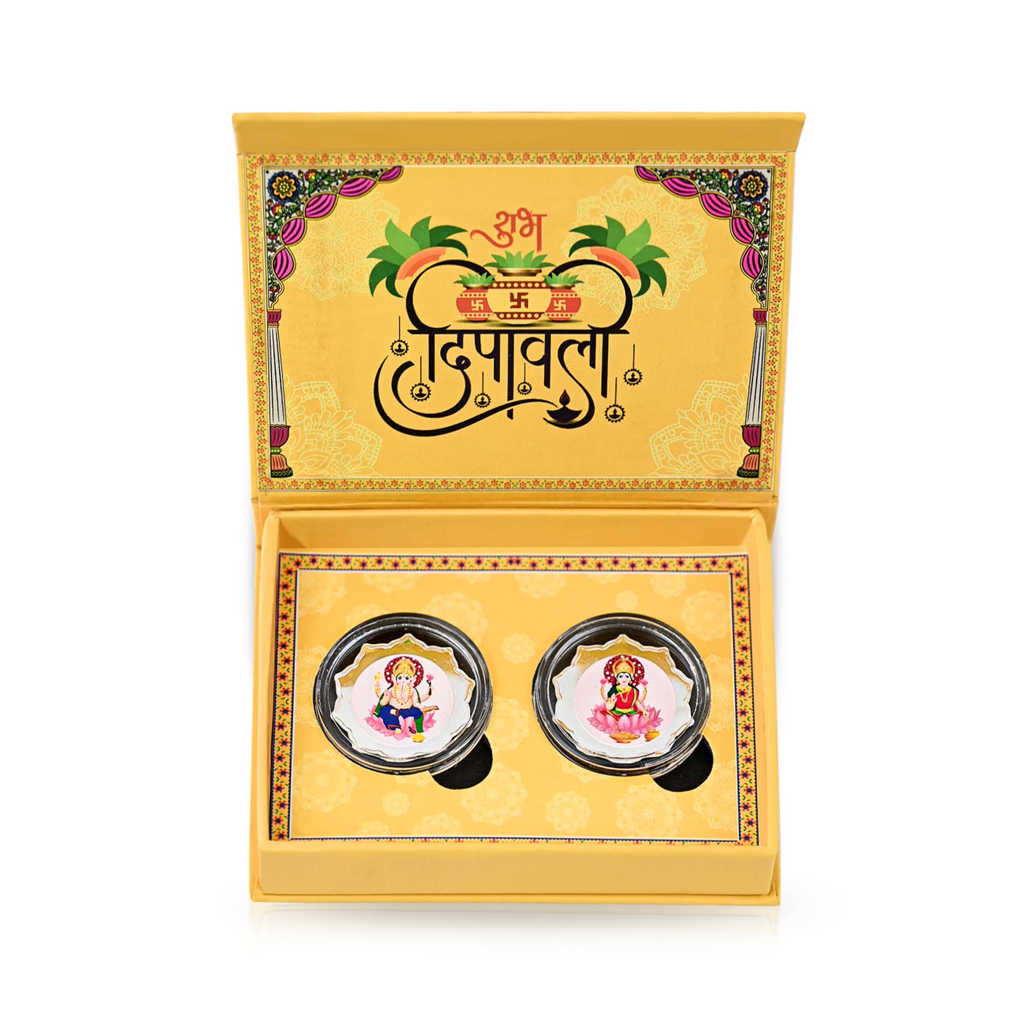 Pure 999 Silver Lakshmi Ganesh Coin Set