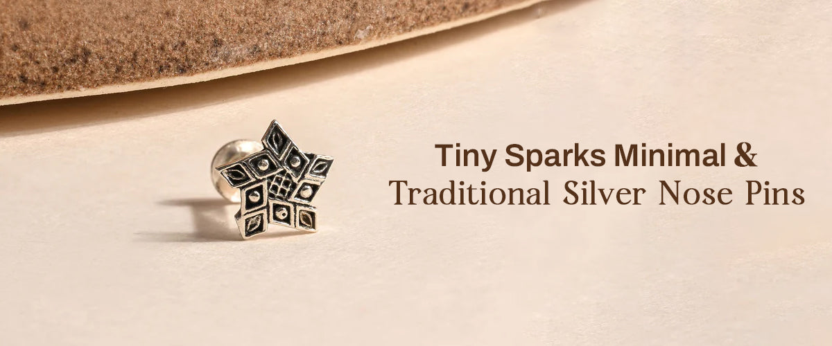 Silver Nose Pins in Minimal and Traditional Styles