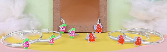 Silver Jewellery for Kids: Kada & Anklets Online