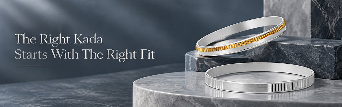Men's Silver Kada Size Guide: How to Find the Right Fit