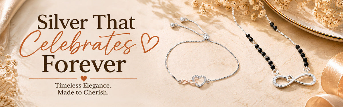 Infinity Jewellery: Silver Mangalsutras & Bracelets for Love