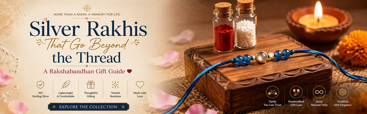 Silver Rakhis That Go Beyond the Thread: A Raksha Bandhan Gift Guide