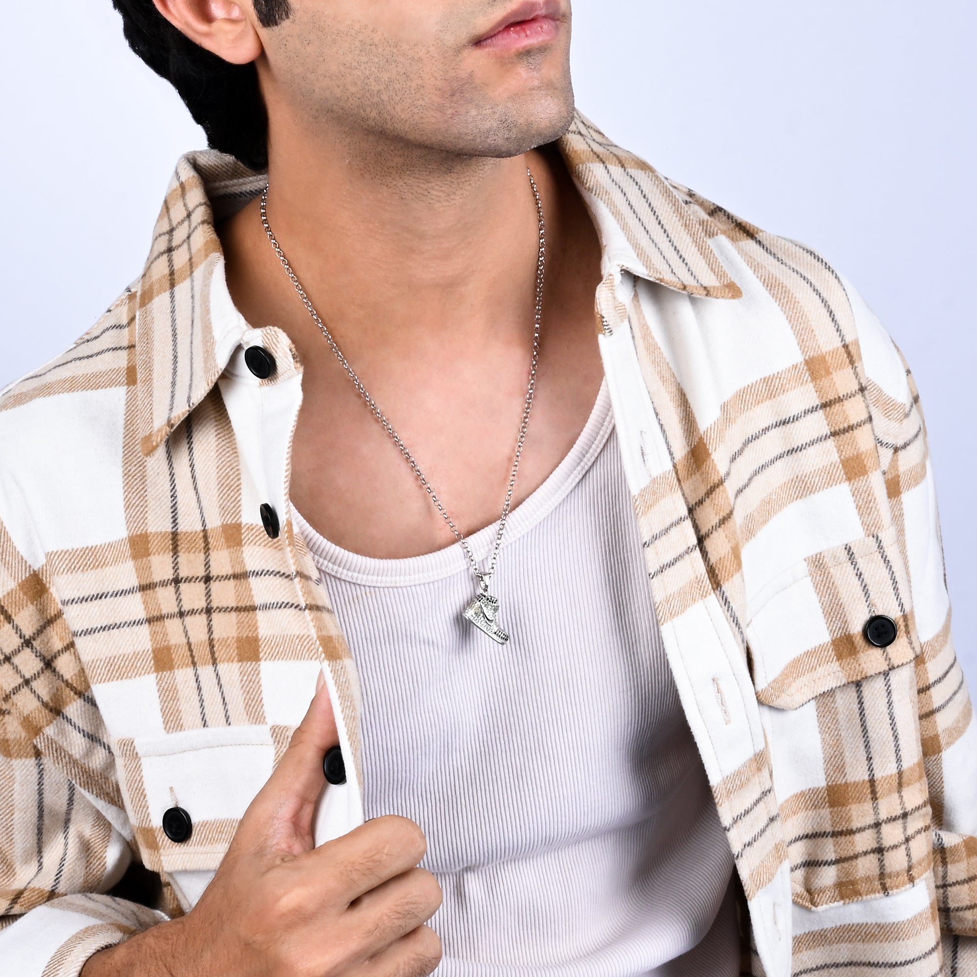 Buy Silver Chain & Locket For Men- Touch925 Silver Jewellery