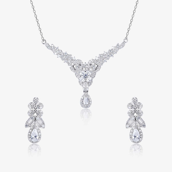 Floral Elegance Necklace Set - Touch925