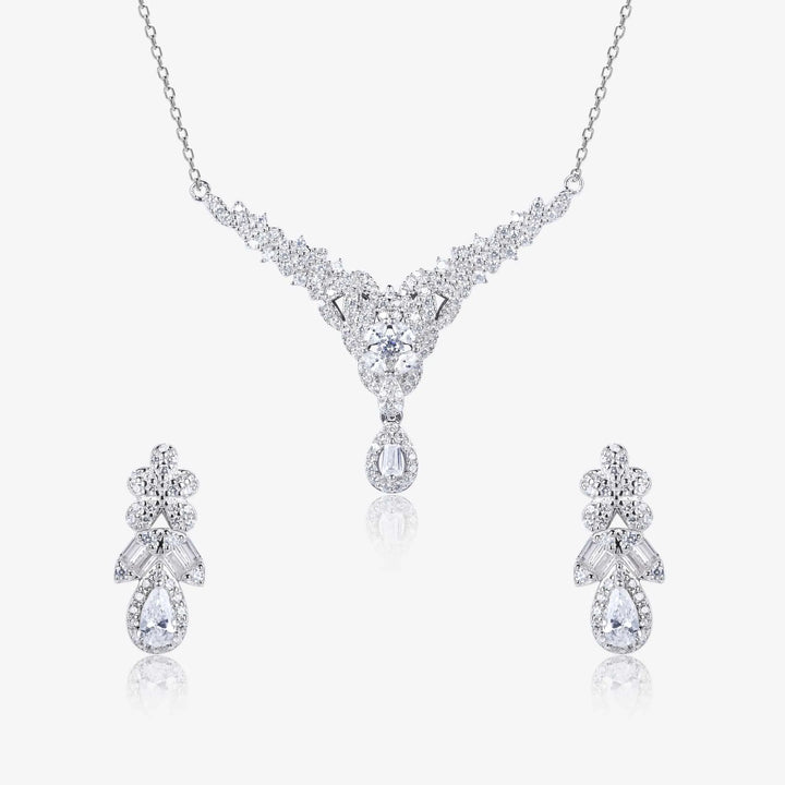 Floral Elegance Necklace Set - Touch925