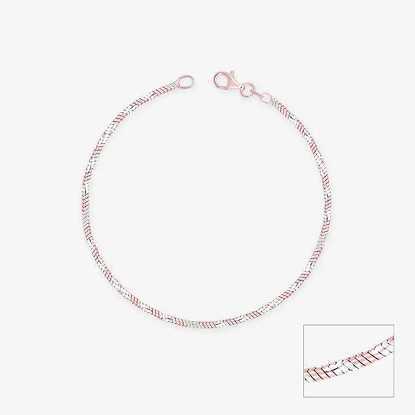 Twisted Silver Anklet