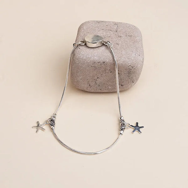 Silver Starry Anklet - Touch925