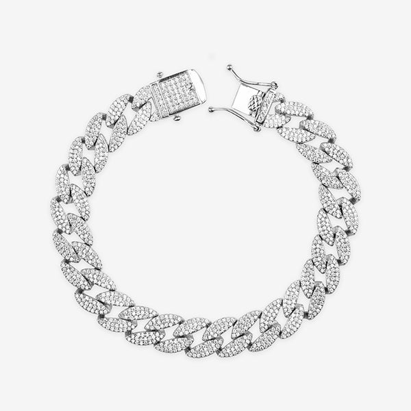 Havana Silver CZ Bracelet - Touch925