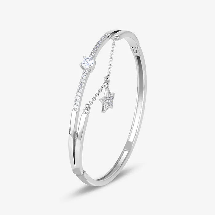 Single Star Charm Silver Kada - Touch925