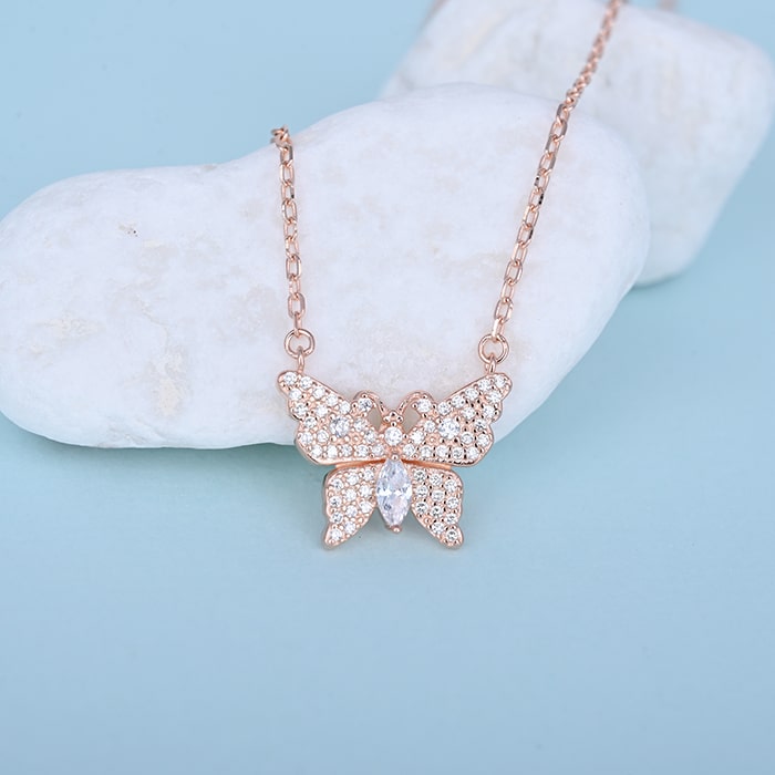 Gilded Flutter Necklace - Touch925