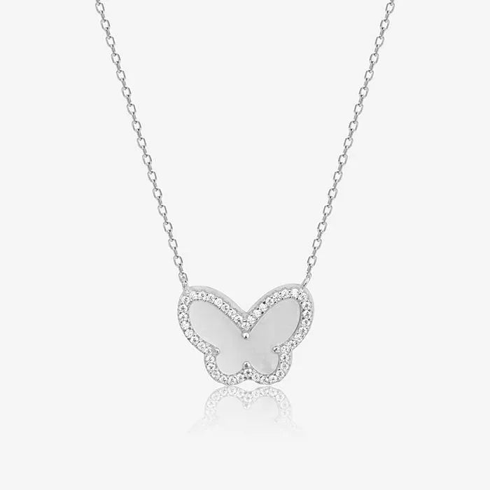 Rose Gold Butterfly Stone Set - Touch925