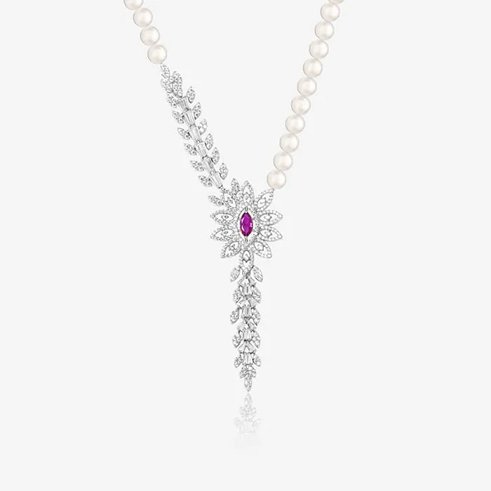 Eternal Bloom Crystal Pearl Set - Touch925