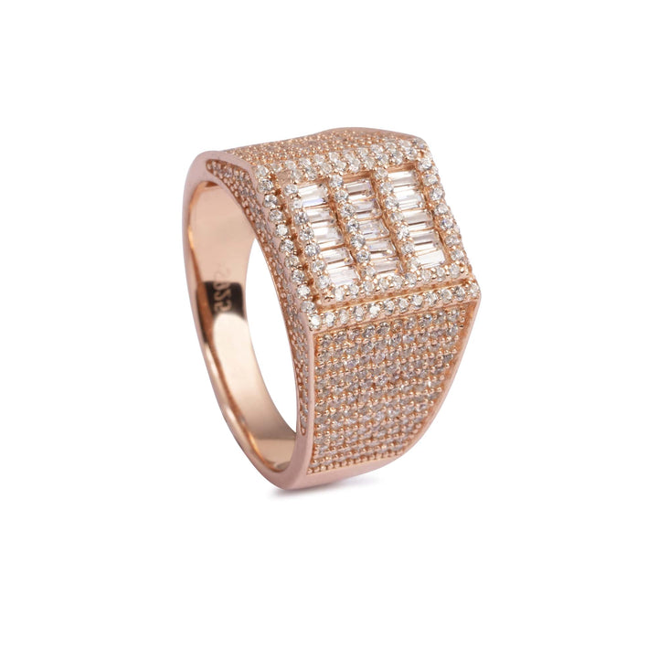 Gleaming CZ Band Ring - Touch925