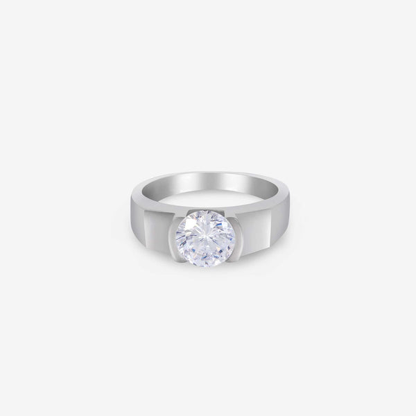 Solitaire Timeless Silver Ring - Touch925