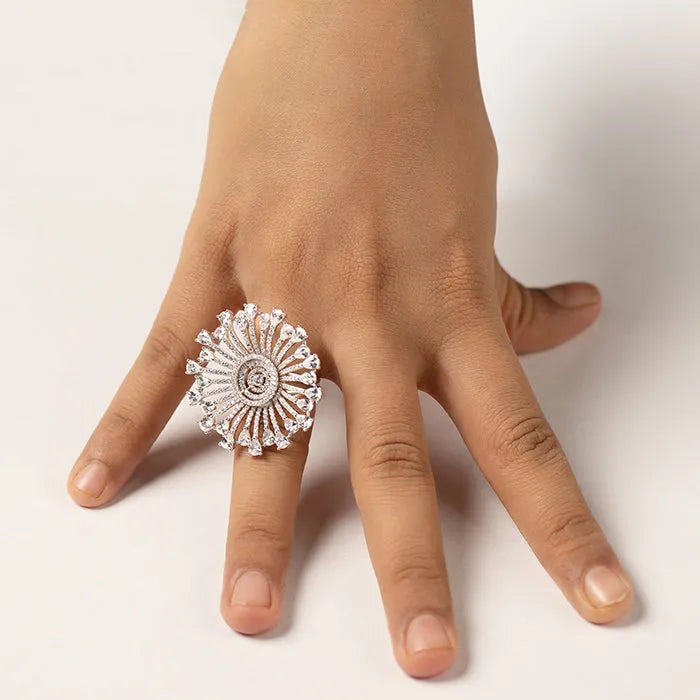 Festive Elegance Silver Ring - Touch925