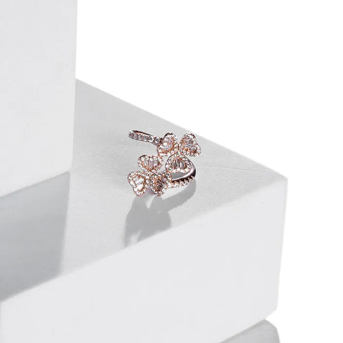 Petal Blossom Silver Floral Ring - Touch925