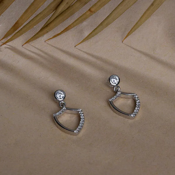 Radiant Curvy Silver Studs - Touch925