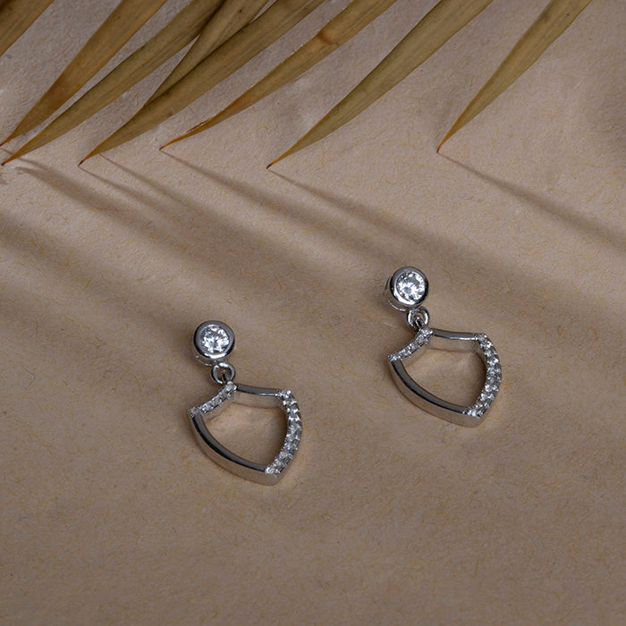 Radiant Curvy Silver Studs - Touch925