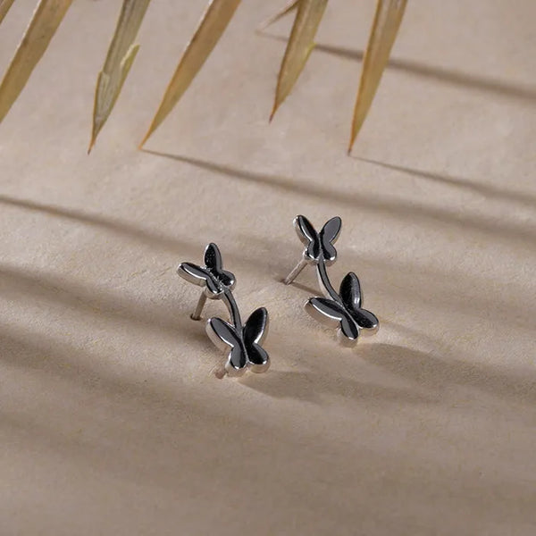 Graceful Butterfly Bliss Studs - Touch925