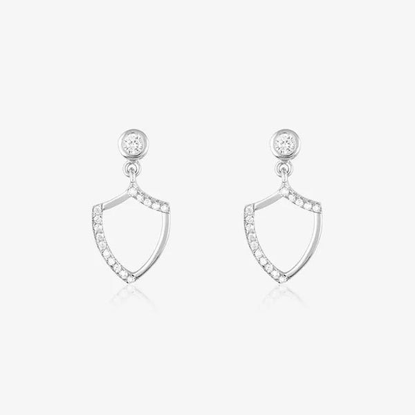 Radiant Curvy Silver Studs - Touch925