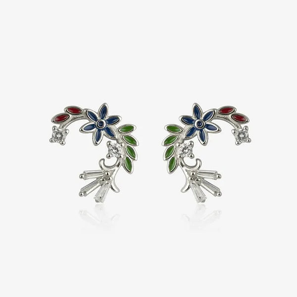 Spring Blossom Silver Earrings - Touch925