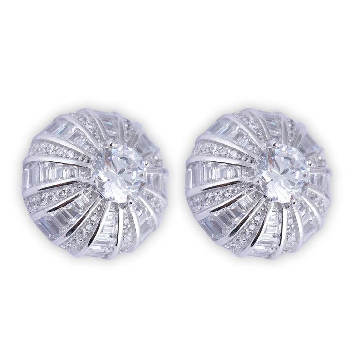 Radiant Curve Crystal Stud - Touch925