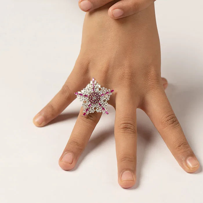 Starry Radiance Orchid Blush Ring - Touch925