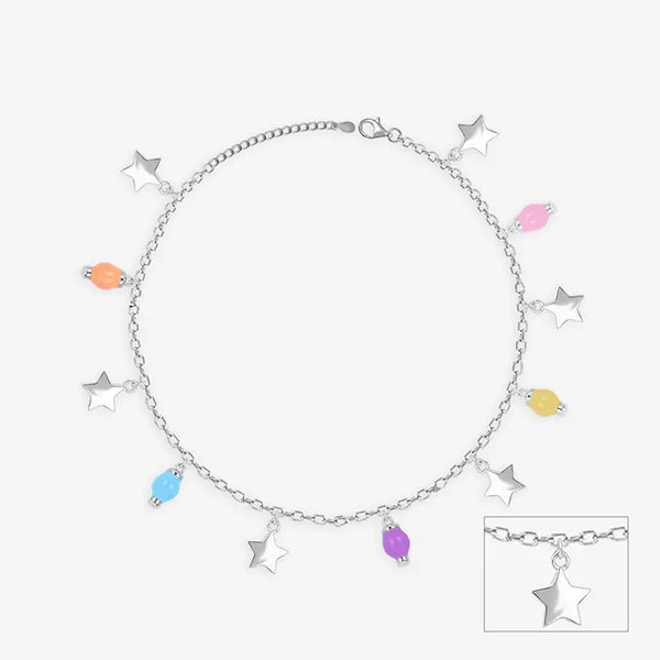 Star Drop Charm Anklet