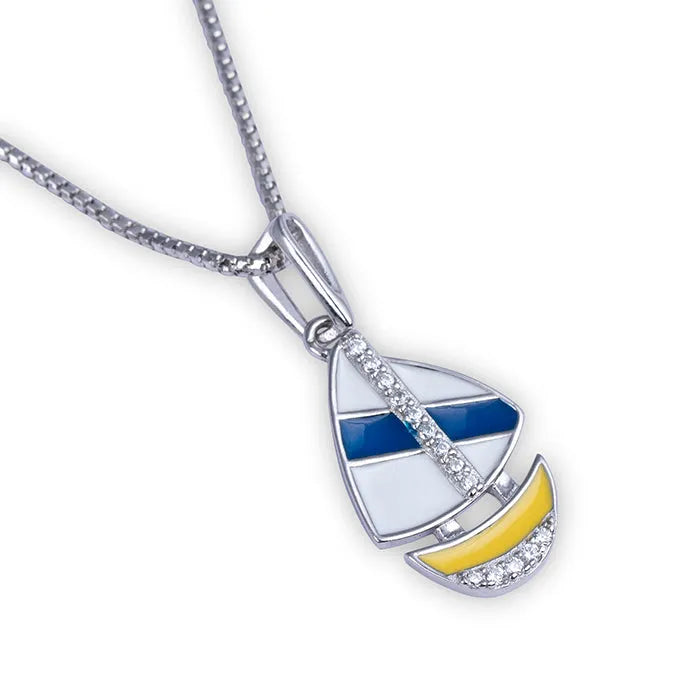 Sunny Sailboat Pendant Set - Touch925