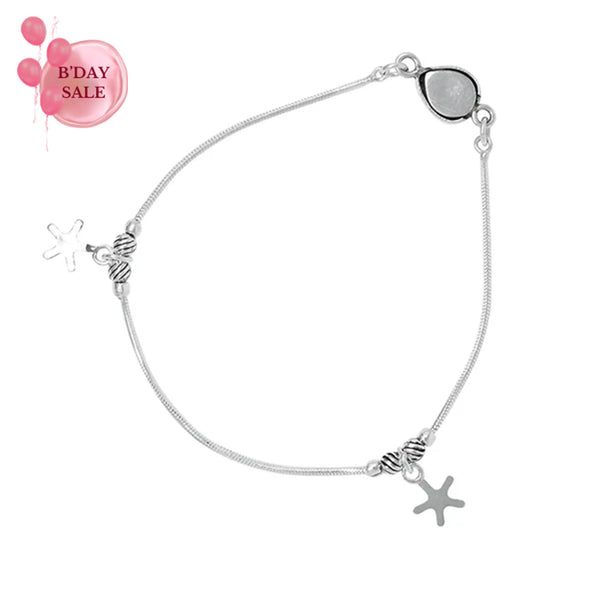 Silver Starry Anklet - Touch925
