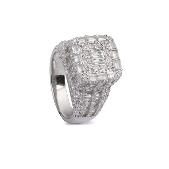 Dazzling CZ Silver Ring - Touch925