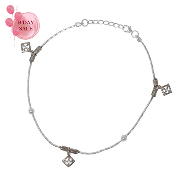 Square Serenity Anklet - Touch925