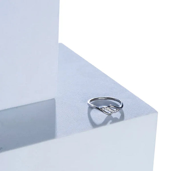 Silver Wave Serenity Ring - Touch925