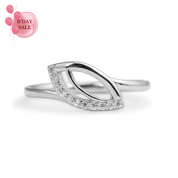 Serene CZ Elegance Silver Ring - Touch925