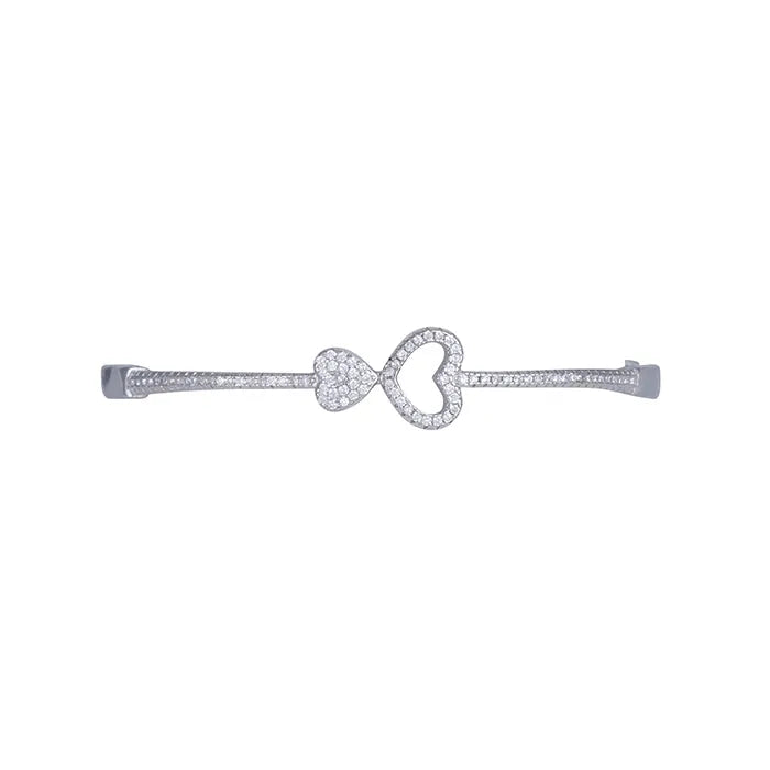 CZ Adornded Heart Link Kada - Touch925