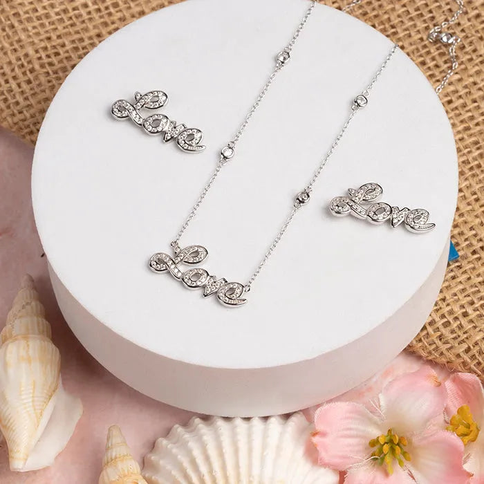 LOVE Note Pendant Chain Set - Touch925