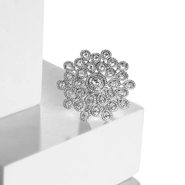 Harmonious Bloom Silver Ring - Touch925