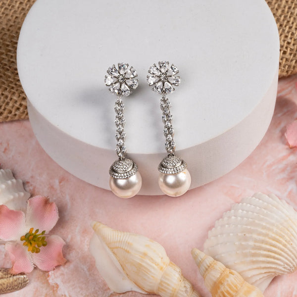 Pearl CZ Cascade Dangler - Touch925