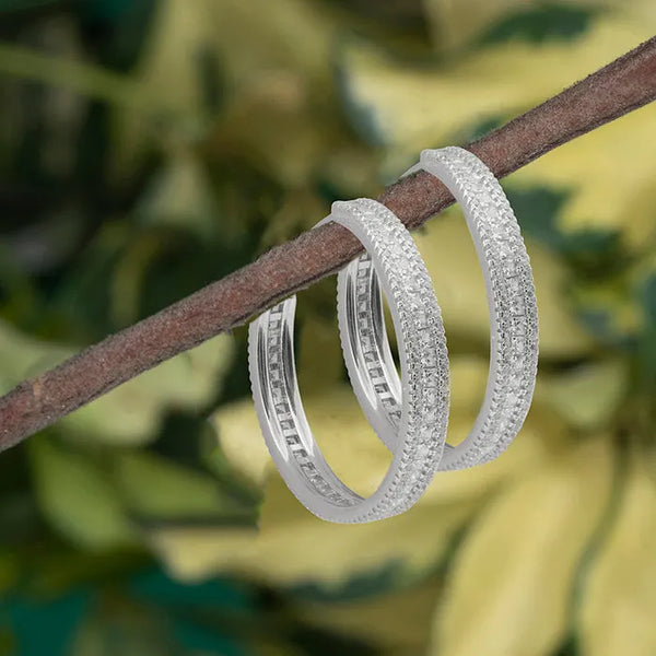 Dazzling Elegance Chunky CZ C-Hoop - Touch925