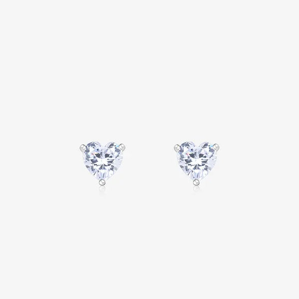 Classic Heart Stone Studs