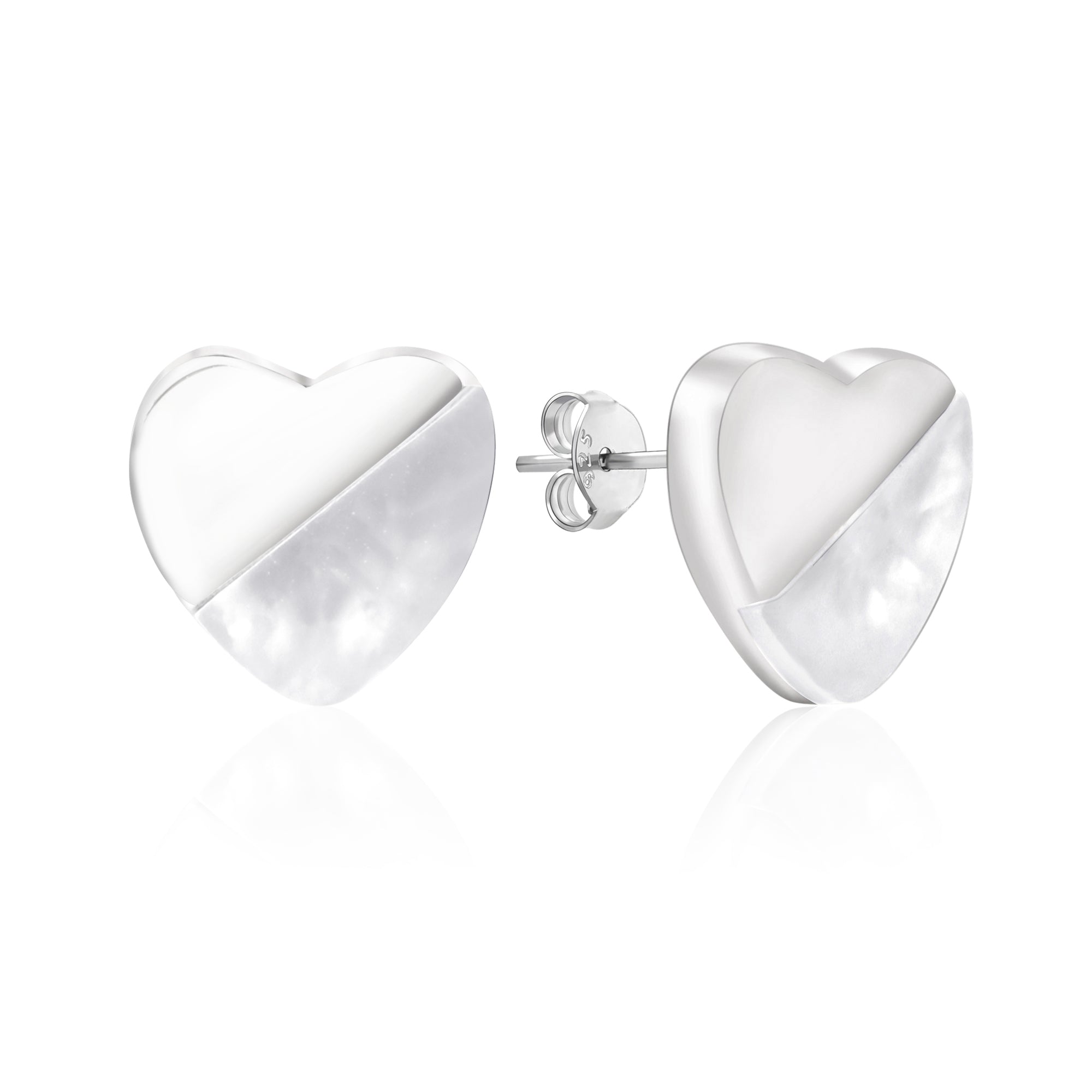 Duo-Tone Heart Necklace Set
