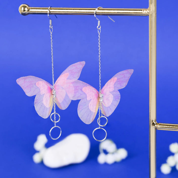 Whisper Butterfly Drop Earrings - Touch925